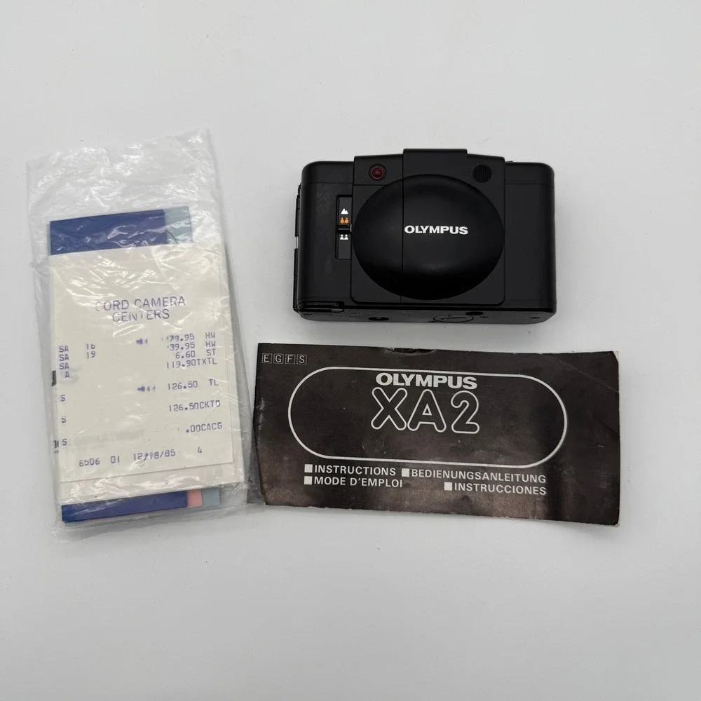 Olympus XA2 Film Camera Black 35mm Compact D.Zuiko Lens Manual